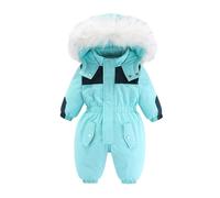 Générique Nouveau-né bébé garçon Fille Combinaison de Neige, Barboteuse Coton Infantile Combi avec moufles et Chaussons bébé 2 en 1 Mauve 12M | Veste Hiver Fille | Epais Combinaison Pilote Polaires