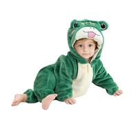 Générique Nouveau-né bébé garçons Filles Barboteuse Hiver Chaud Manches Longues Ours Grenouillères Pyjama Déguisement Doux et Léger, et Entre Jambes Pratique grenouillères sans Pieds en Coton