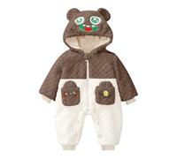 Générique Nouveau-né Bébé Hiver Combinaison Neige, Barboteuse d'hiver à Capuche pour Enfant Vêtements Coupe-Vent pour Enfants 6 Mois - 4 Ans | Manteau Bebe GarçOn | Combinaison à Capuche BéBé