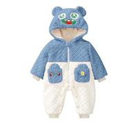 Générique Nouveau-né Bébé Hiver Combinaison Neige, Barboteuse d'hiver à Capuche pour Enfant Vêtements Coupe-Vent pour Enfants 6 Mois - 4 Ans | Manteau Bebe GarçOn | Combinaison à Capuche BéBé