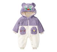 Générique Nouveau-né Bébé Hiver Combinaison Neige, Barboteuse d'hiver à Capuche pour Enfant Vêtements Coupe-Vent pour Enfants 6 Mois - 4 Ans | Manteau Bebe GarçOn | Combinaison à Capuche BéBé