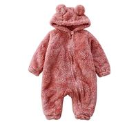 Générique Nouveau-Né Combinaison Bebe Fille Garcon Enfant en Bas ge Printemps Automne Body BéBé Barboteuse Capuche Hiver Nouveau Né Vetement Mignon Enfants Pyjama Jumpsuit Costume Chaud