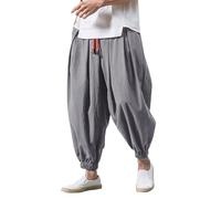Générique Nouveau Pantalon Casual pour Hommes - Coupe Ample et décontractée Design sans Distinction de Couleur ou Motif (Light Gray, XXL)