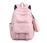 Générique Nouveau sac à bandoulière grande capacité Junior lycée étudiants cartable léger filles sac à dos (One Size)