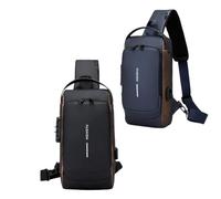 Générique Nouveau Sac Bandoulière Antivol en Fibre de Carbone, Sac Bandoulière Auricz(2pcs-C)