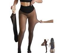 Générique Nouvelle bande de compression et option à une couture, leggings en polaire modelants à une couture, contrôle du ventre, rehaussement des fesses, chauds (Beige,TG)