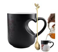 Générique Nouvelle Tasse En Céramique Magique À Couleur Changeante En Forme De Cœur, Forme De Cœur Avec Réaction Thermique, Verres En Céramique Avec Poignée Ergonomique(1 Pcs)