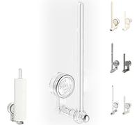 Générique Nouvelle Tige De Suspension À Ventouse Multifonctionnelle Réglable Rotative À 180, Porte-Serviettes，Porte-Serviettes en Papier（Pack De 2 (Transparent,29cm/11.41in)