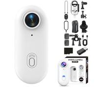 Générique Nova - POV Camera, Gosnap-4k Thumb Action Camera, with Waterproof Case, Portable Wearable Video Recorder Hands Free, for Outdoor Sports (White,1080P,64G)