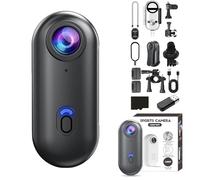Générique Nova - POV Camera, Gosnap-4k Thumb Action Camera, with Waterproof Case, Portable Wearable Video Recorder Hands Free, for Outdoor Sports (Black,1080P,128G)