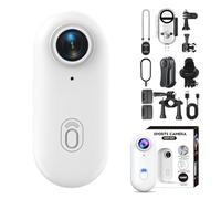 Générique Nova - POV Camera, Gosnap-4k Thumb Action Camera, with Waterproof Case, Portable Wearable Video Recorder Hands Free, for Outdoor Sports (White,4K,64G)