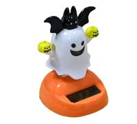 Générique Novelty Ghost Swing Car Dashboard Ornament - Solar Powered Dancing Figures | Fun Collectible Doll Toy | Spooky Halloween Decoration for Car Desk Office Party Favors and Home Display