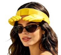 Générique Novelty Hand Sunwear, Breathable Protection Hat, Versatile with Wide Brim Feature, Soft Fabric Cover, Visual Design with Folding Style, Summer Accessory for Men and Women