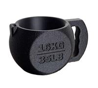 Générique Novelty Kettlebell Stand, Pint Ice Cream Holder, 4.5x3.8 Inches Cup Grip with Heavy Build, Polished Yogurt Support, Desktop Rack with Creative Aesthetic, Dessert Tool for Kitchen