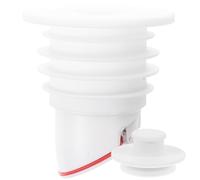 Générique Noyau de Siphon en Silicone Blanc 45-50 MM Clapet Anti-Retour pour Évier Cuisine Dispositif Anti-Odeurs et Anti-Refoulement pour Tuyau d'Évacuation