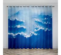 Générique Nuages Rideau Occultant Montagne Les Rideaux à Motifs 3D, Bloquant la Lumière et Isolants Thermiques, Créent Une Atmosphère Elégante et Moderne dans Le Salon et la Chambre