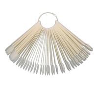 Générique Nuancier Naturel pour Ongles 50 Pièces Capsules D’Entraînement en Plastique Robuste Échantillons de Vernis Semi-Permanent Accessoires pour Nail Art et Présentation