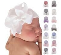 Générique Nœud Bébé Hiver Bonnet Fille Rose Blanc Gris Chapeau Enfant Tricoté Chapeaux Oreillette Turban Bonnet Bébé Fille Garcon Naissance