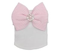Générique Nœud Bébé Hiver Bonnet Fille Rose Blanc Gris Chapeau Enfant Tricoté Chapeaux Oreillette Turban Bonnet Bébé Fille Garcon Naissance