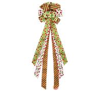 Générique Nœud de Sommet pour Arbre de Noël,Décorations de Fêtes - Noeud Décoratif | pour Maison Salon Fête Cheminée Affichage Mur Photo