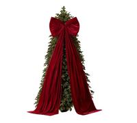 Générique Nœud Géant pour Sapin De Noël - 51 x 180 cm Extérieur Très Grand Velours Décoration d'Intérieur|Nœud Surdimensionné pour Mariage Et Fête - pour Porte Mur Fiançailles Anniversaire