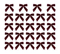 Générique Nœuds de Noël en Velours 24 Pièces Déco de Noël pour la Maison | ornements de couronne pour propriétaires, décorateurs, locataires, bureaux, appartements, chambres, salons,