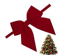 Générique Nœuds De Noël Ornement De Couronne des Fêtes Vintage Pré-Noué | Décorations Noël Nœuds Rouges Pour Les Portes, Chaises, Escaliers, , Fermes, Ainsi Qu'À L'Intérieur Et