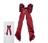 Générique Nœuds De Noël pour Arbre | Grand Polyester Décoration D'Intérieur,Nœuds Rouges pour Décorations d'arbre De Noël,pour Fête Intérieur Chambre Extérieur École Appartement Hôtel Vacances