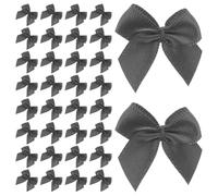 Générique Nœuds Décoratifs Accessoires Créatifs en Polyester Noir 200 Pièces pour Cheveux et Vêtements pour Garçon et Filles, pour Chapeaux et DIY