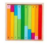 Générique Number Learning Rods Mathematics Learning Sticks, Color Coded Counting Blocks, Hands-on Early Math Aid, Classroom STEM Visual Tool, for Kids Preschool Education Practice Use