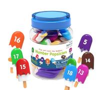 Générique Number Matching Game, Ice Cream Learning Toy, Color Recognition and Counting Feature, Alphabet Letter Matching Activity, Preschool Educational Aid, Ideal for Classroom