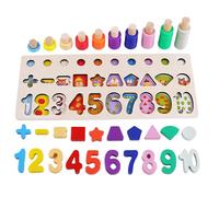 Générique Number Matching Puzzle - Shape Sorter Toy | Math Learning Toy, Matching Game, Board, Preschool Learning Toys for 30.5x13x7.5cm