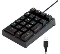 Générique Numeric Keypad | Mechanical Multifunction - Wired Keypad Direct Connect | for PC Desktop Laptop Financial Analysts Programmers Accountants Designers