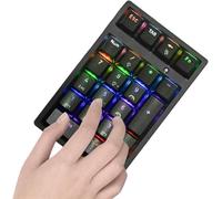Générique Numeric Keypad, Portable Mechanical Keyboard | 21 Keys Wireless Numeric Keypad | for Desktop, Laptop and Gaming