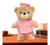 Générique Nurse Stuffed Animal, Soft Cute Bear Toy, Plush Throw Pillow Gift, 11.81x7.87x2.76 inches, Ideal for Children Baby Kids Valentine Nursery Bedroom Shelf Desk Room Family Use