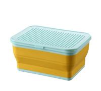 Générique Nursery Crate - Rubberized Volume Tub for Tidying | Aesthetic Child Chest with Pliable Sides & Space Saving Frame for Dolls, Blocks, Pillows and Laundry