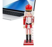 Générique Nutcracker Soldier,15 inch Wooden Holiday Soldier Nutcracker Decoration - Holiday Seasonal Décor Ornaments for Kitchen Cabinet Shelf Decoration Christmas Living Room Bedroom Party