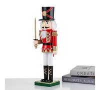 Générique Nutcracker Soldier - Classic Ornament, Figurine | Nutcracker Soldier Doll in Redcoat Form, Traditional Holiday Wooden Detail, Collectible Figurine, Decorative Item for Mantel, Living Room