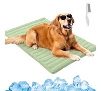 Générique Nuvica TempBalance Mat, Cooling Relief for Pets, Washable Dog Cooling Mat Ice Silk Cool Mat, Cool Fabric Structure, Dual-Sided Design for Every Season (Green,Small)