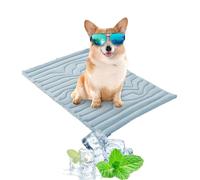 Générique Nuvica Tempbalance Mat,Double-Sided Pet Mat with Temperature Balance Function,Durable Scratch-Resistant Easy Clean Portable Cooling Mat for Cats Dogs, Small Medium Large Pets (Blue, XL)
