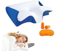 Générique Nuviya Papillon 3.0, Oreiller Ergonomique Cervical avec Mousse Haute densité Respirante (Bleu)