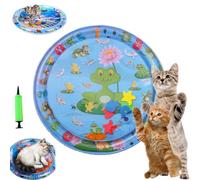 Générique Ocean Breeze Splashland Cat Toy, Cat Water Mat, 25/39 inch Anti-Scratch Water Mat for Cats, Thickened Summer Water Sleeping Mats for Cat, Indoor and Outdoor Toys (65cm/25.59in-C)
