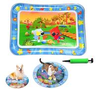 Générique Ocean Breeze Splashland Cat Toy,Large Water Sensory Play Mat for Cats,Double Thickened Sensory Water Mat for Cat Dog with Pump,Ocean Themed Inflatable Waters Playmat for Indoor Cats