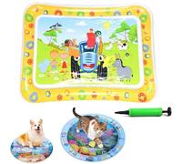 Générique Ocean Breeze Splashland Cat Toy,Large Water Sensory Play Mat for Cats,Double Thickened Sensory Water Mat for Cat Dog with Pump,Ocean Themed Inflatable Waters Playmat for Indoor Cats