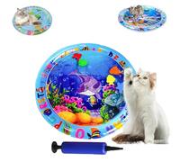 Générique Ocean Breeze Splashland Cat Toy, Ocean Breeze Splashland, Cat Water Mat, Anti-Scratch Water Mat for Cats, Thickened Pet Pad and Cooling Waterbed for Dogs/Cats (B-65cm/25.6in)