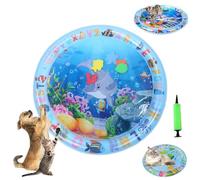 Générique Ocean Breeze Splashland Cat Toy, Ocean Breeze Splashland, Cat Water Mat with Fish, Water Sensory Play Mat for Cats, Cats Mats Toy Interactive for Indoor (D-60cm/25.6in)