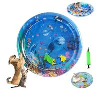 Générique Ocean Breeze Splashland Cat Toy, Ocean Breeze Splashland, Cat Water Mat with Fish, Water Sensory Play Mat for Cats, Cats Mats Toy Interactive for Indoor (B-60cm/25.6in)