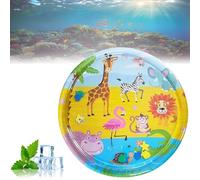 Générique Ocean Breeze Splashland Cat Toy - Year-Round Cooling & Warmth, Cat Water Mat with Fish, Indoor and Outdoor Toys, Cooling Cats Aquatic Sensory Play Mat with Air Pump (Color-G,One Size)