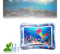 Générique Ocean Breeze Splashland Cat Toy - Year-Round Cooling & Warmth, Cat Water Mat with Fish, Indoor and Outdoor Toys, Cooling Cats Aquatic Sensory Play Mat with Air Pump (Color-I,One Size)