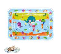Générique Ocean Breeze Splashland for Cats, 2025 New Cat Water Mat with Fish, Thickened, Leakproof, Anti-Scratch, Pet Water Bed with Inflator, Indoor & Outdoor Summer Fun for Cats Waters Bed (B)